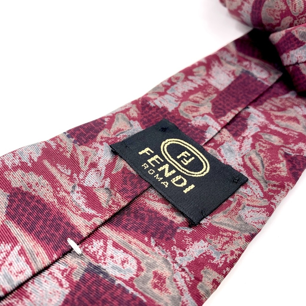 FENDI Tie Multi-Color Abstract Pattern - Picture 3 of 3